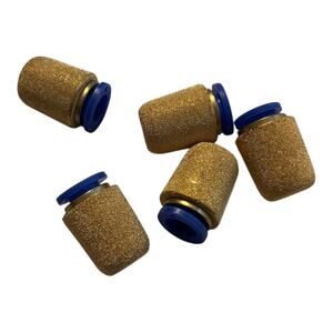 Pneumatic Exhaust Muffler Brass Filters Set of 5